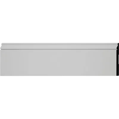 Ekena Millwork Wm810 - 7 1/4 In. H X 9/16 In. P X 96 In. L, Truecraft Pvc Colonial Baseboard Moulding, White