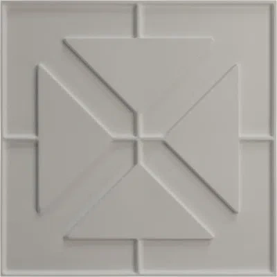 Ekena Millwork Xander Endurawall Decorative 3d Wall Panel In Bright Coat Copper