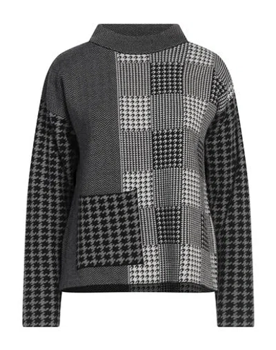 Ekle ' Woman Turtleneck Grey Size L Merino Wool, Acrylic