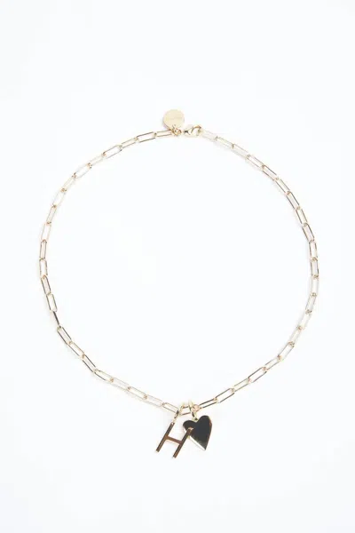 Eklexic Cara Charm Necklace In Gold