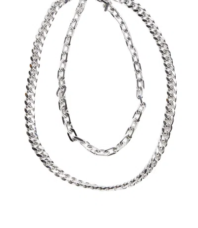 Eklexic Cash Necklace In Silver
