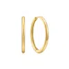 Eklexic Medium Huggie Hoop Earrings In 14k Gold Plated Sterling Silver In Multi