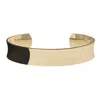 Eklexic Medium Inverted Domed Cuff In Gold In Gold