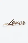 Eklexic Script Pendant Lover In Gold In Gold