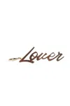 Eklexic Script Pendant Lover In Gold In Gold