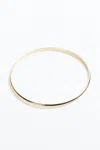 Eklexic Skinny Stella Bangle Bracelet In Gold In Gold