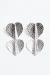 Eklexic Small Heathrow Earrings In Silver In Silver