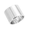 Eklexic Thick Flat Ring In Silver In Silver