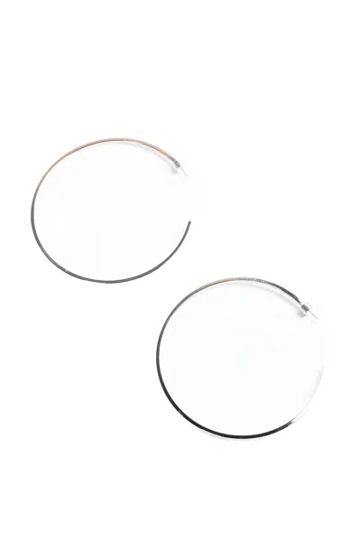 Eklexic Ultimate Hoops In Silver In Red