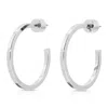 Eklexic Women's 1" Ava Hoop Earrings In Silver In Silver