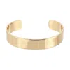 Eklexic Women's 1/2 Inch Cuff Bracelet In Gold In Gold