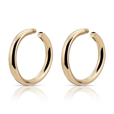 Eklexic Women's 1.5 Inches Ryan Hoops In Gold