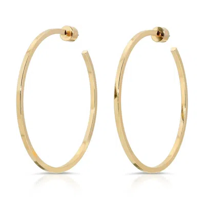 Eklexic Women's 2" Ava Hoops In Gold