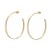 Eklexic Women's 2" Hammered Hoops In Gold In Gold