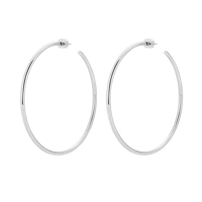 Eklexic Women's 2.5" Ultimate Hoops In Silver
