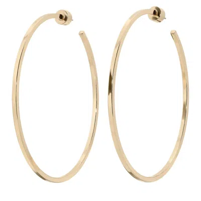 Eklexic Women's 3" Ava Hoops In Gold