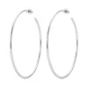 Eklexic Women's 3" Ultimate Hoops In Silver In Metallic