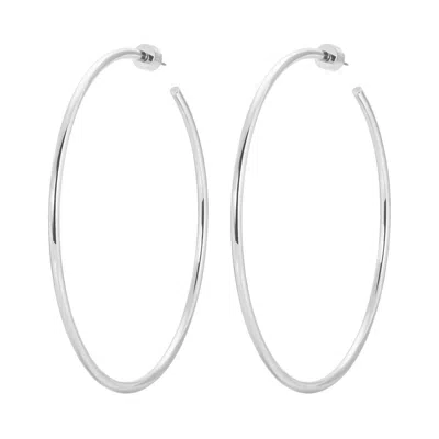 Eklexic Women's 3" Ultimate Hoops In Silver