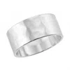 Eklexic Women's 9.5mm Hammered Ring In Silver In Metallic