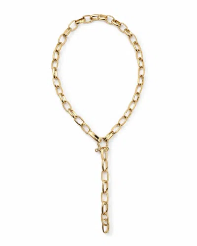 Eklexic Women's Caroline Lariat Necklace In Gold