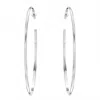 Eklexic Women's Hannah Hoops In Silver In Silver