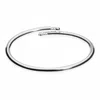 Eklexic Women's Knob Ended Bangle In Silver In Silver