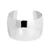 Eklexic Women's Large Domed Cuff Braclet In Silver In Silver