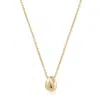 Eklexic Women's Micro Harmony Pebble Pendant Necklace In 14k Gold Vermeil In Multi