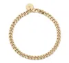 Eklexic Women's Micro Link Curb Chain Bracelet In Gold In Gold