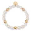 Eklexic Women's Paz Pearl And Bead Bracelet In Gold In Gold