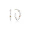 Eklexic Women's Pearl Beaded Huggie Hoops In 14k Gold Vermeil In Multi