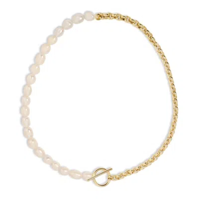 Eklexic Women's Rosie Necklace In Gold In Silver