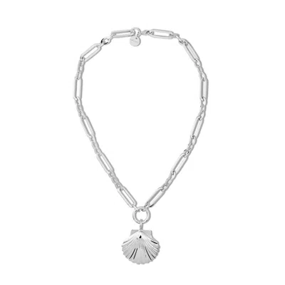 Eklexic Women's Shelly Necklace In Silver