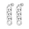 Eklexic Women's Taraji Four Link Drop Earrings In Silver In Silver