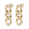 Eklexic Women's Taraji Three Link Drop Earrings In Gold In Gold