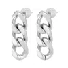 Eklexic Women's Taraji Three Link Drop Earrings In Silver In Metallic