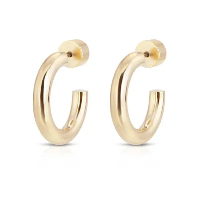 Eklexic Women's Zo Huggie Hoops In Gold