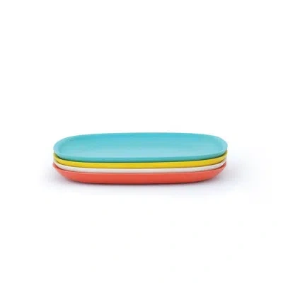 Ekobo Bamboo 4-piece Dinner Plate Set In Multi