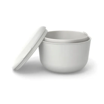 Ekobo Lunch Set With Heat-safe Inserts In Gray