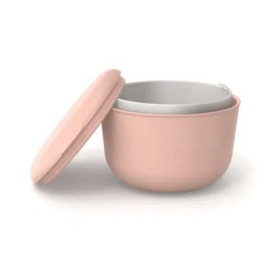 Ekobo Lunch Set With Heat-safe Inserts In Pink