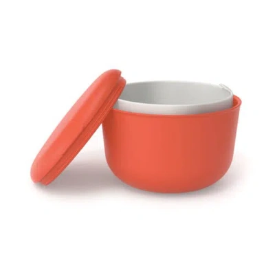 Ekobo Lunch Set With Heat-safe Inserts In Red