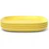 Ekobo Square Dinner Plate In Yellow