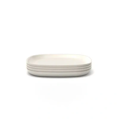 Ekobo Square Medium Plate In White