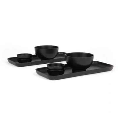 Ekobo Sushi Set For 2 In Black