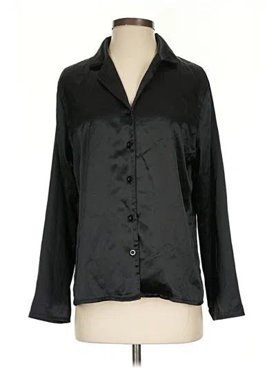Pre-owned Ekouaer 3/4 Sleeve Blouse In Black