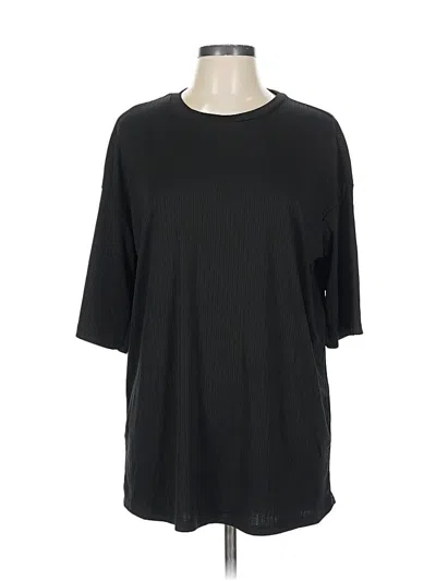 Pre-owned Ekouaer 3/4 Sleeve T-shirt In Black