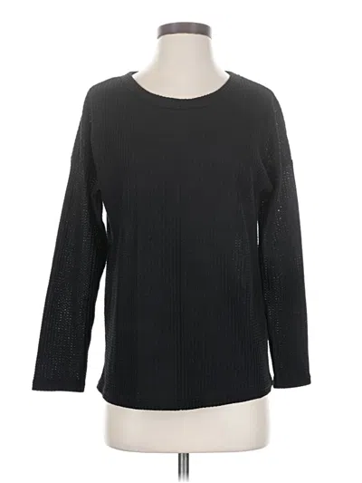 Pre-owned Ekouaer 3/4 Sleeve T-shirt In Black