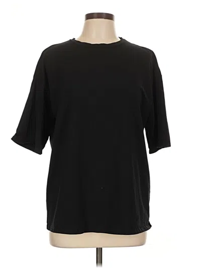 Pre-owned Ekouaer 3/4 Sleeve T-shirt In Black