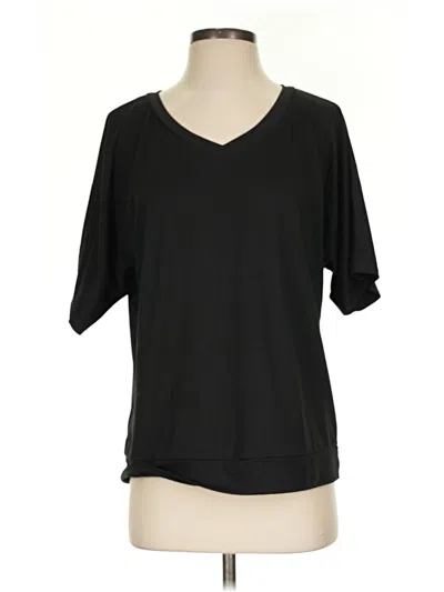 Pre-owned Ekouaer 3/4 Sleeve T-shirt In Black