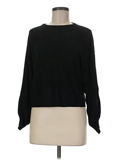 Pre-owned Ekouaer 3/4 Sleeve T-shirt In Black